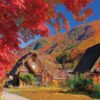 Làng cổ Shirakawa-go mùa thu (Nhật Bản)