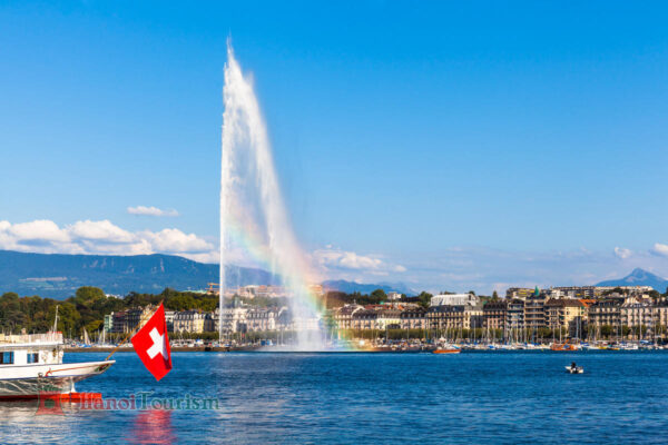 Đài phun nước Jet d’Eau – Geneva- Thụy Sĩ