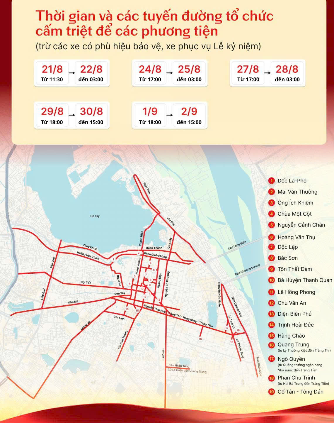 Lịch cấm đường A 80 1