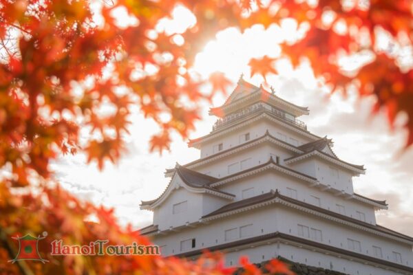 Thành Tsuruga (Lâu đài Tsuruga) - Fukushima - Nhật Bản - Mùa thu