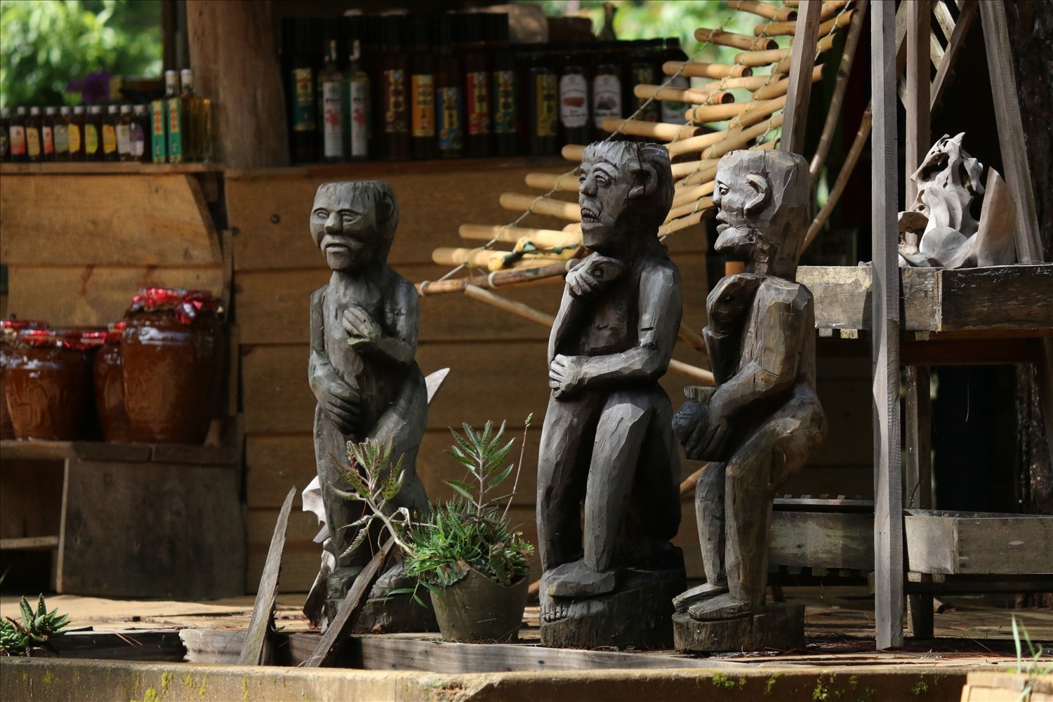Vườn tượng gỗ Măng Đen