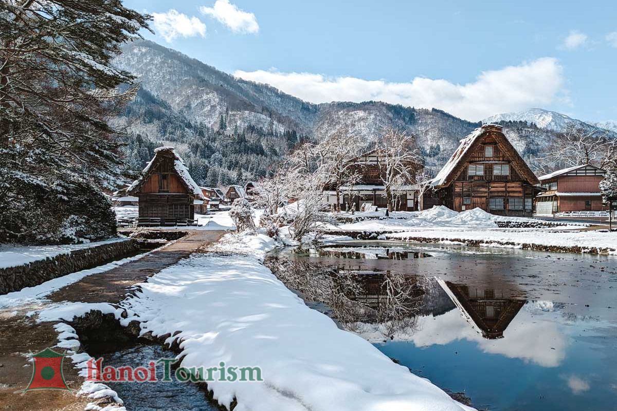 Làng cổ Shirakawa-go - Nhật Bản - Mùa đông