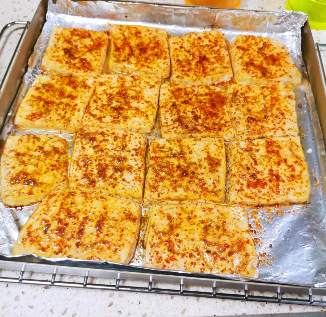 Đậu hũ nướng cay